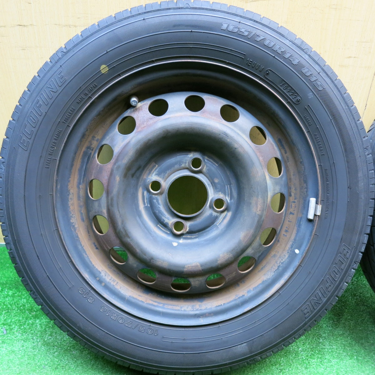 4本価格！22年★165/70R14 ECOFINE スチール ホイール エコファイン 14インチ PCD100/4H★6022619HAノ