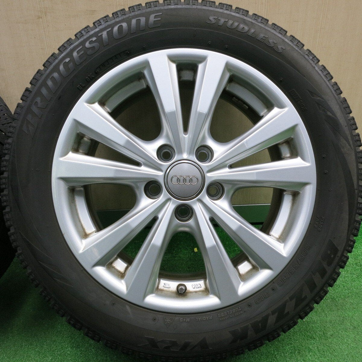 キレイ★アウディ 等 AGA Dorf 205/55R16 スタッドレス ブリヂストン ブリザック VRX 16インチ ドルフ PCD112/5H★4111202HAス