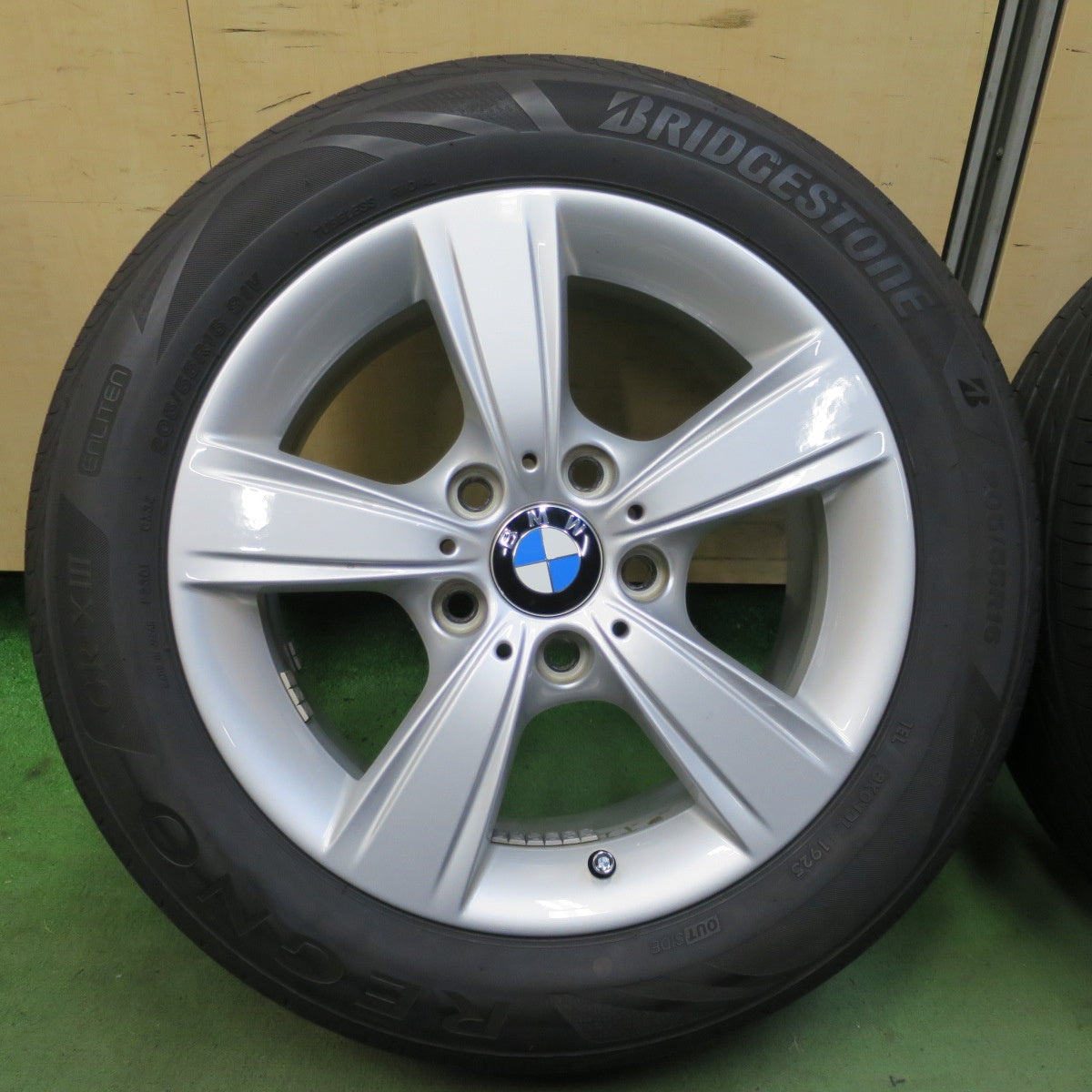 バリ溝！25年！キレイ！9.5分◎BMW 1シリーズ F20 純正 205/55R16 ブリヂストン レグノ GR-X3 16インチ PCD120/5H◎6100501NGノ
