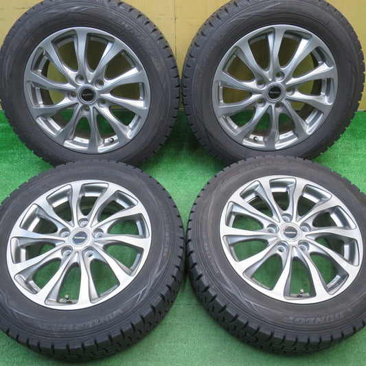 バリ溝！キレイ！9.5分以上★インプレッサ 等 205/60R16 スタッドレス ダンロップ ウインターマックス WM01 BALMINUM バルミナ 16インチ PCD100/5H★5110707NJス