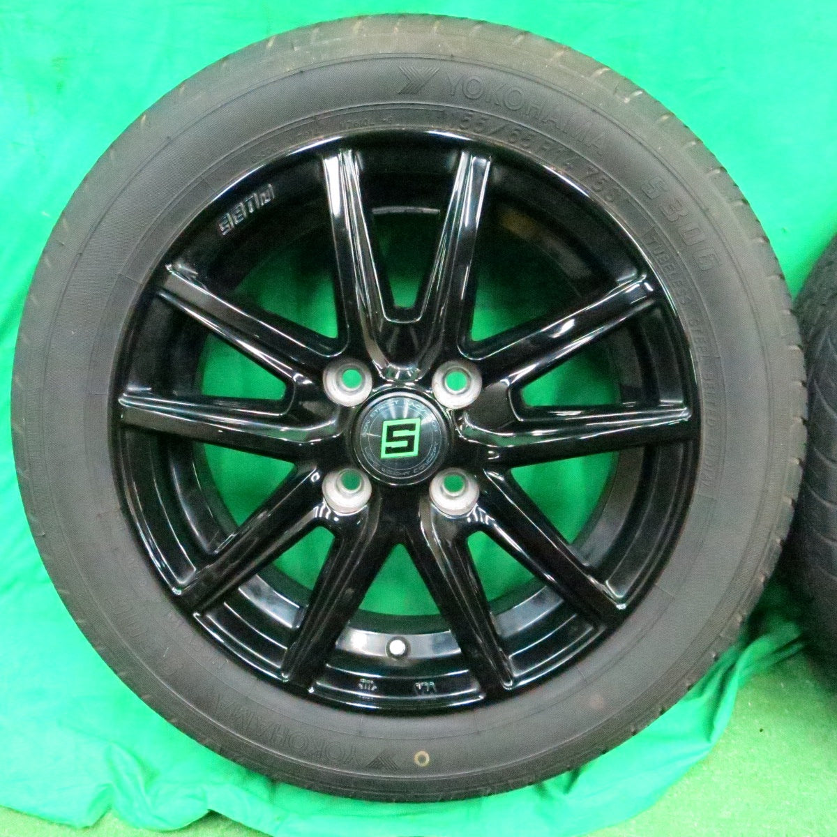 *送料無料* 4本価格！20年★SEIN 155/65R14 ヨコハマ S306 ブリヂストン ネクストリー ザイン 14インチ PCD100/4H★4050107ナノ