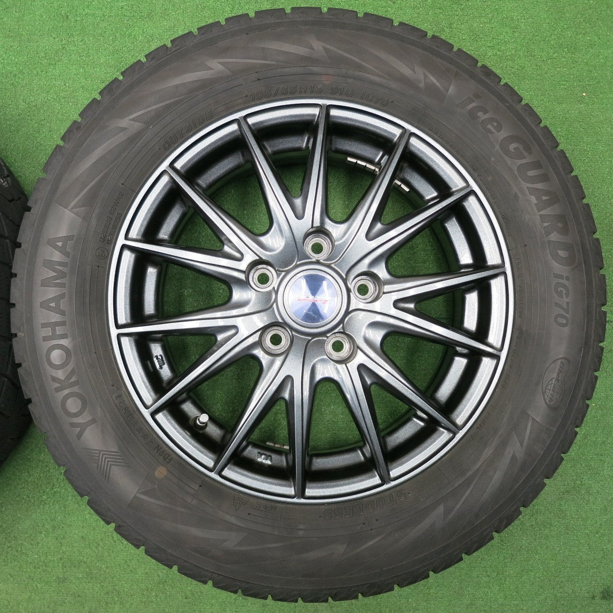 [送料無料] キレイ！21年★スタッドレス 195/65R15 ヨコハマ アイスガード iG70 VELVA SPORTZ ヴェルヴァ 15インチ PCD114.3/5H★4122907NJス