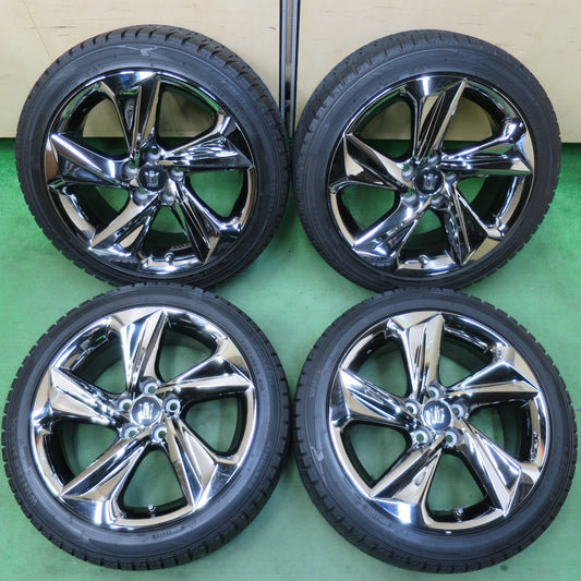 [送料無料] バリ溝！9.5分★トヨタ 220系 クラウン RS 純正 225/45R18 スタッドレス ダンロップ ウインターマックス WM02 18インチ PCD114.3/5H★5020908IMス