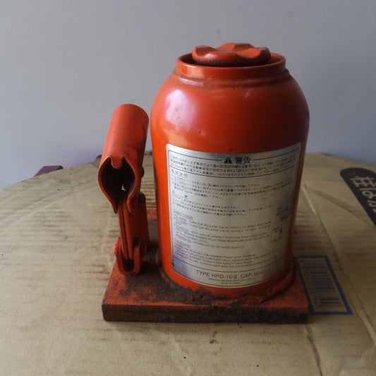 [送料無料] ◆マサダ 油圧ジャッキ HPD-10-2 工具 10TON 10ton 10トン 10000kg 油圧式 オイル だるま ダルマ 車載 自動車 点検 整備(1)◆