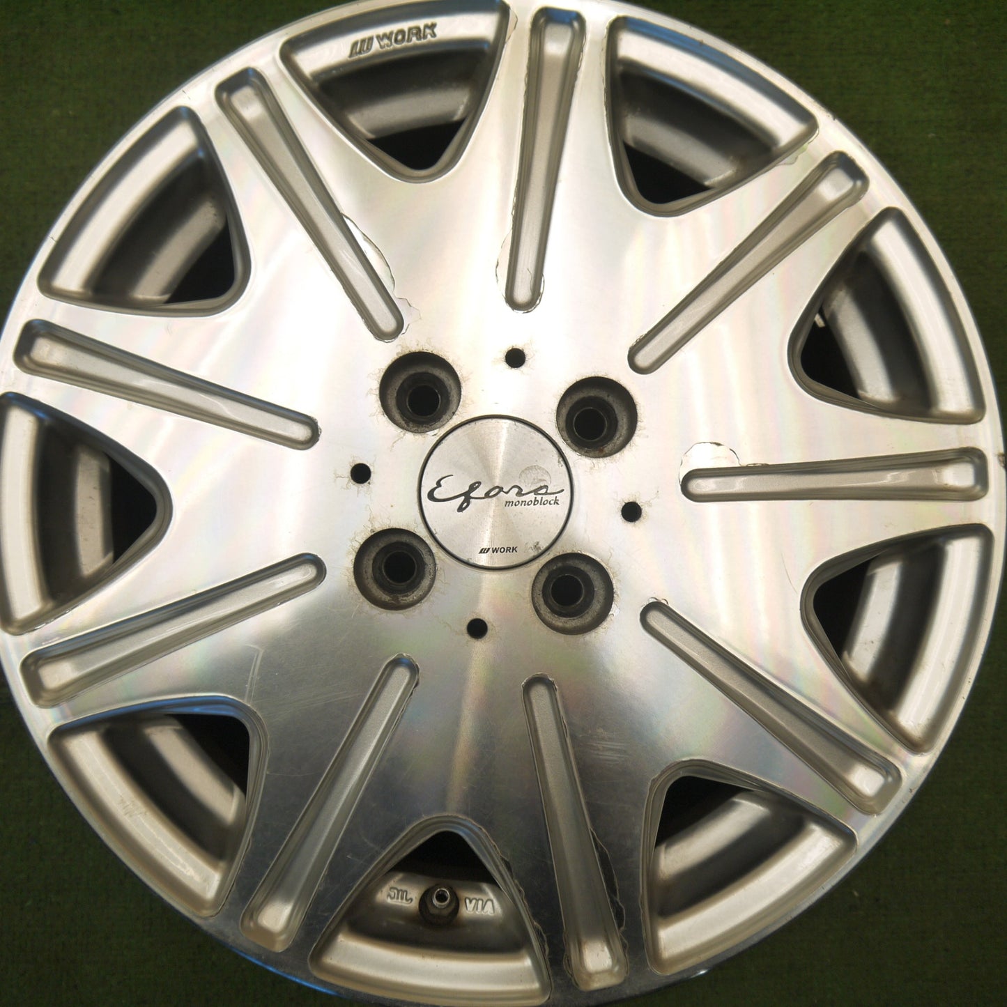 4本価格★WORK Efors Monoblock ワーク イーフォース モノブロック 15インチ ホイール 15×5JJ PCD100/4H★5100607Hホ