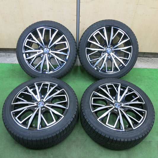 バリ溝！22年！キレイ！9分★プリウス 等 Lehrmeister L-F FIRST 215/45R17 スタッドレス ダンロップ ウインターマックス 03 レアマイスター 17インチ PCD100/5H★6011602ナス