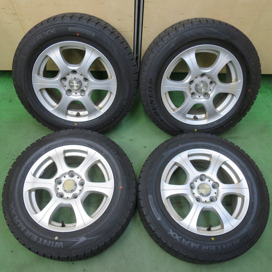 バリ溝！23年！9.5分★スタッドレス 195/65R15 ダンロップ ウインターマックス WM02 ravrion ラブリオン 16インチ PCD114.3/5H★6011007イス