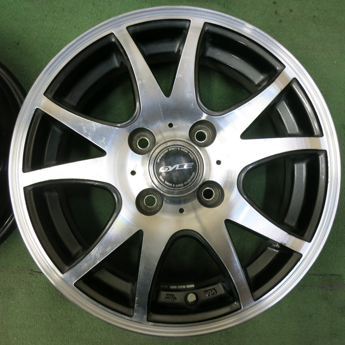 4本価格★GYLE weds ガイル ウェッズ 14インチ ホイール 14×4.5J PCD100/4H★5043009SYホ