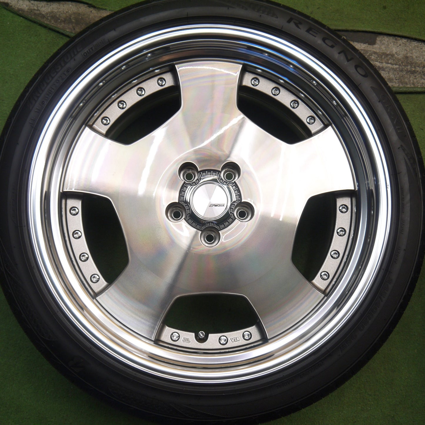 キレイ！21年★WORK LD1-SR 245/40R20 275/35R20 ブリヂストン レグノ GR-X2 ワーク 20インチ PCD114.3/5H★5100705Hノ