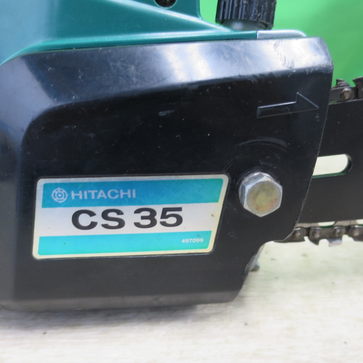 [送料無料] ☆日立 350mm チェンソー CS35 チェーンソー 電動 工具 切断機 100V 現状品☆