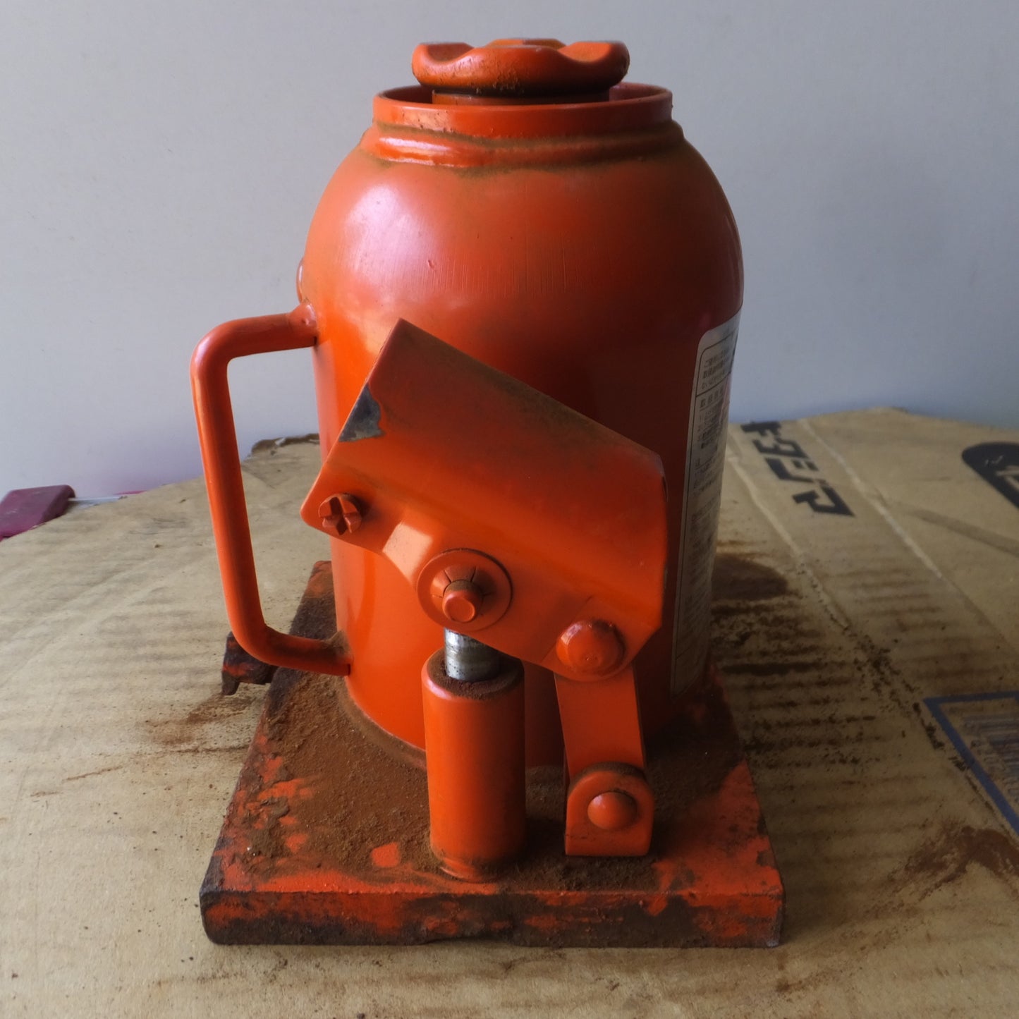 [送料無料] ◆マサダ 油圧ジャッキ HPD-10-2 工具 10TON 10ton 10トン 10000kg 油圧式 オイル だるま ダルマ 車載 自動車 点検 整備(4)◆