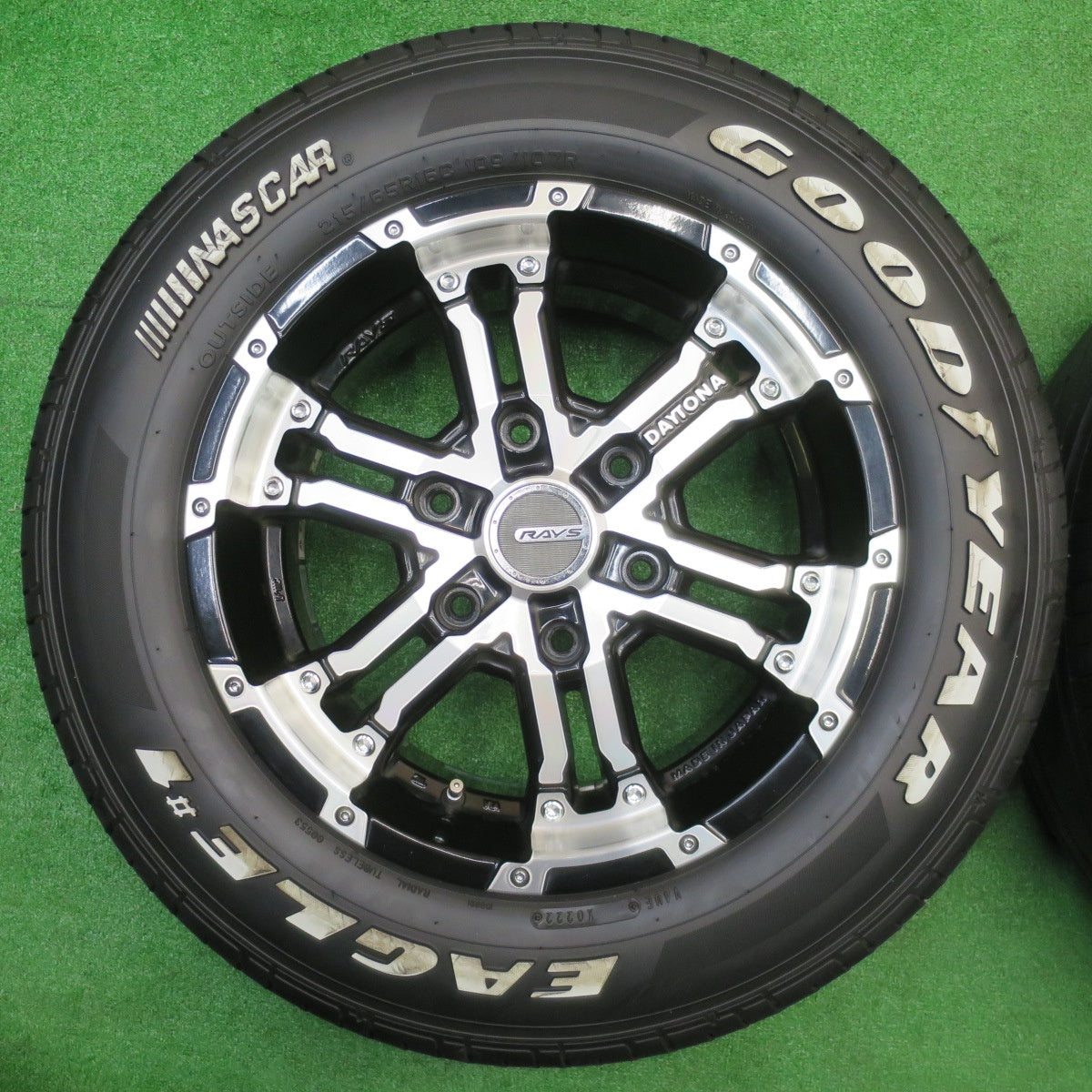 バリ溝！22年！キレイ！9.5分★RAYS DAYTONA FDX 215/65R16 109/107R グッドイヤー イーグル #1 レイズ デイトナ 16インチ PCD139.7/6H★5102801NJノ