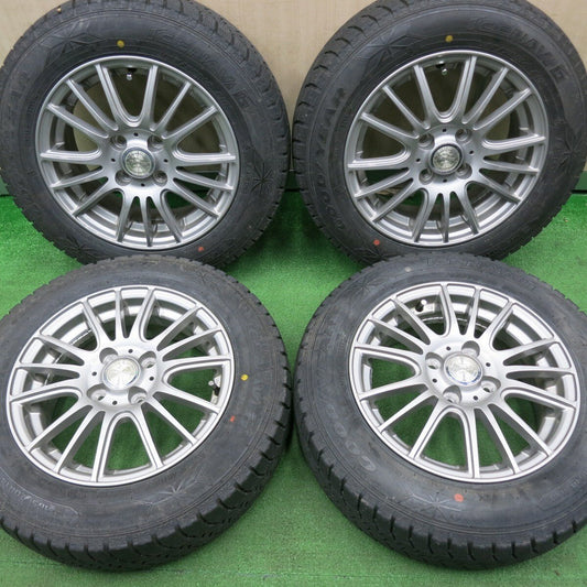 バリ溝！9分★スタッドレス 165/70R14 グッドイヤー アイスナビ6 ravrion selzer ラブリオン 14インチ PCD100/4H★5012104NJス