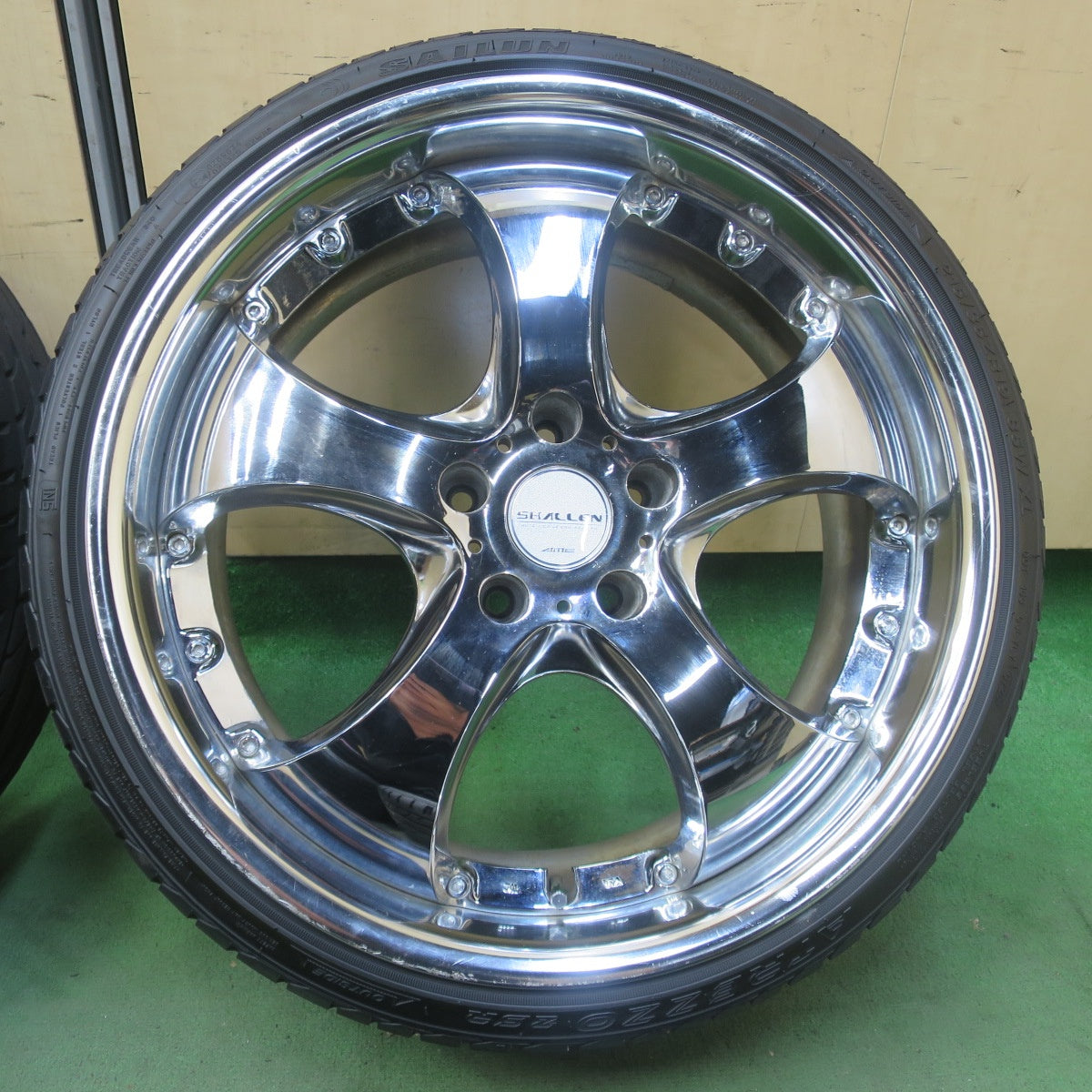 バリ溝！25年！9.5分★SHALLEN AME ENKEI 215/35R19 225/35R19 サイルン ATREZZO ZSR シャレン エンケイ 19インチ PCD114.3/5H★6060701イノ