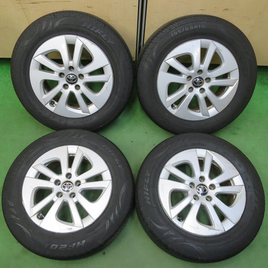 4本価格！22年★トヨタ 50系 プリウス 純正 195/65R15 ハイフライ HF201 15インチ PCD100/5H★5060503イノ
