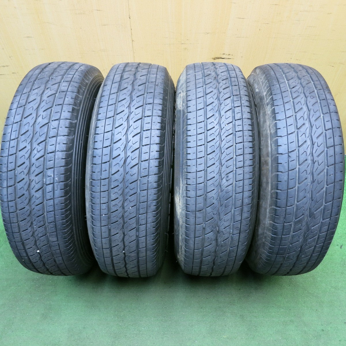キレイ★DAYTONA メッキ 195/80R15 107/105L トーヨー H20 ホワイトレター デイトナ 15インチ PCD139.7/6H★5080202HAノ