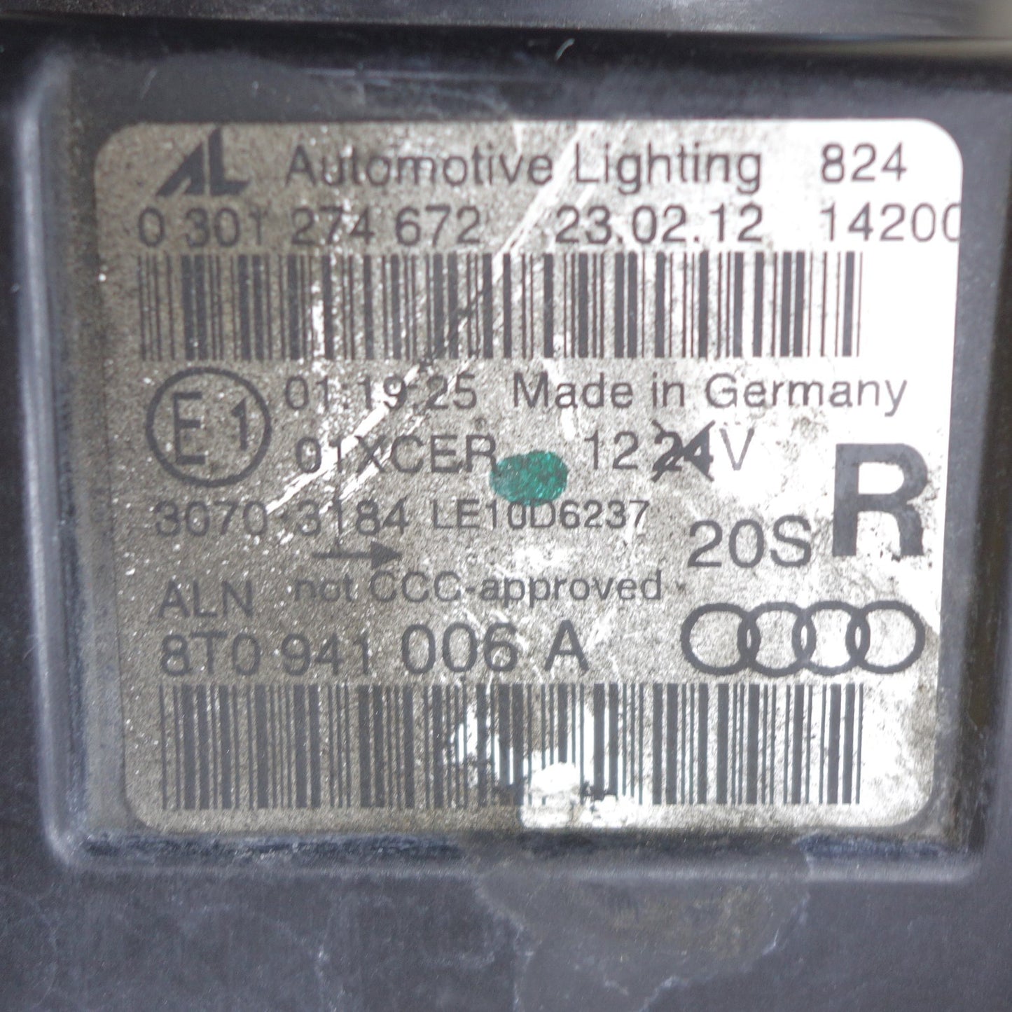 [送料無料] ◆Audi アウディ A5 8T 純正 HID ヘッドライト 8T0941005A 8T0941006A 左右セット◆