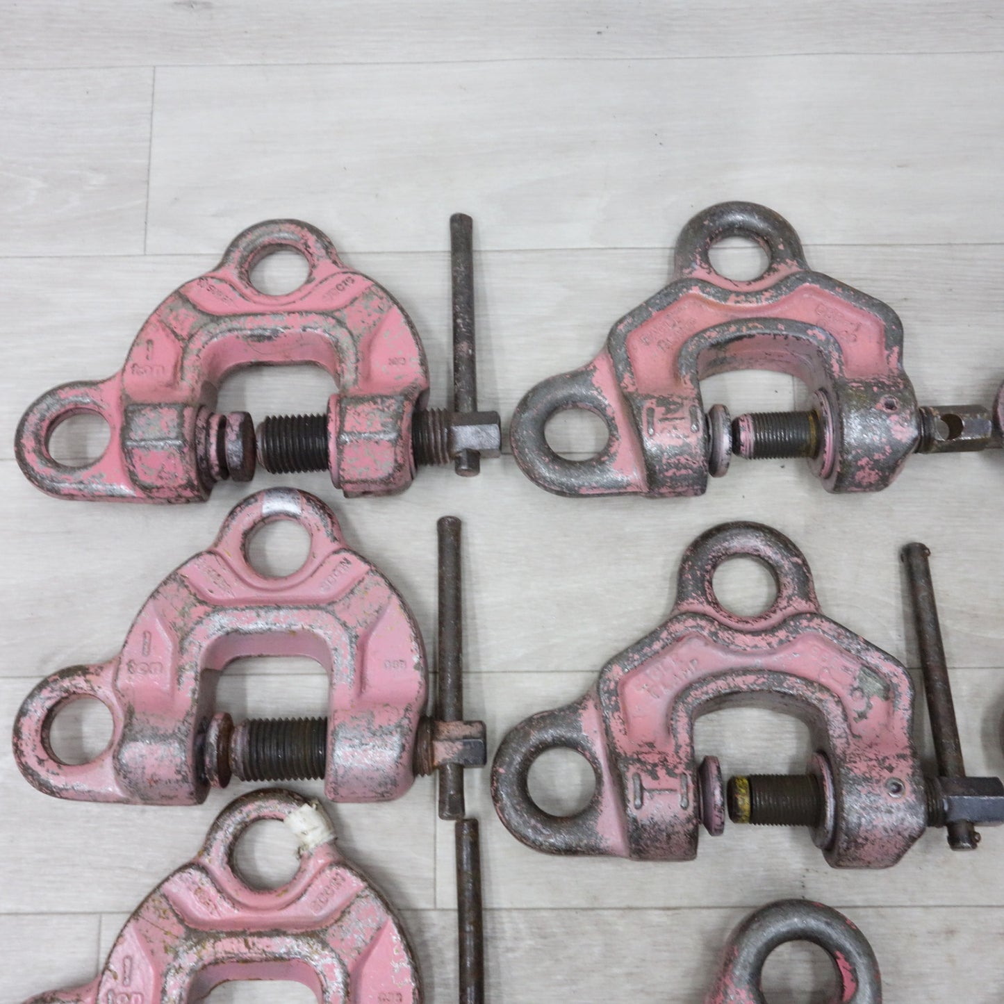 [送料無料] 13個まとめ売り◆SBB イーグル クランプ ねじ式 全方向 EAGLE CLAMP 1t 1-40mm 2t 5-30mm 吊り具◆