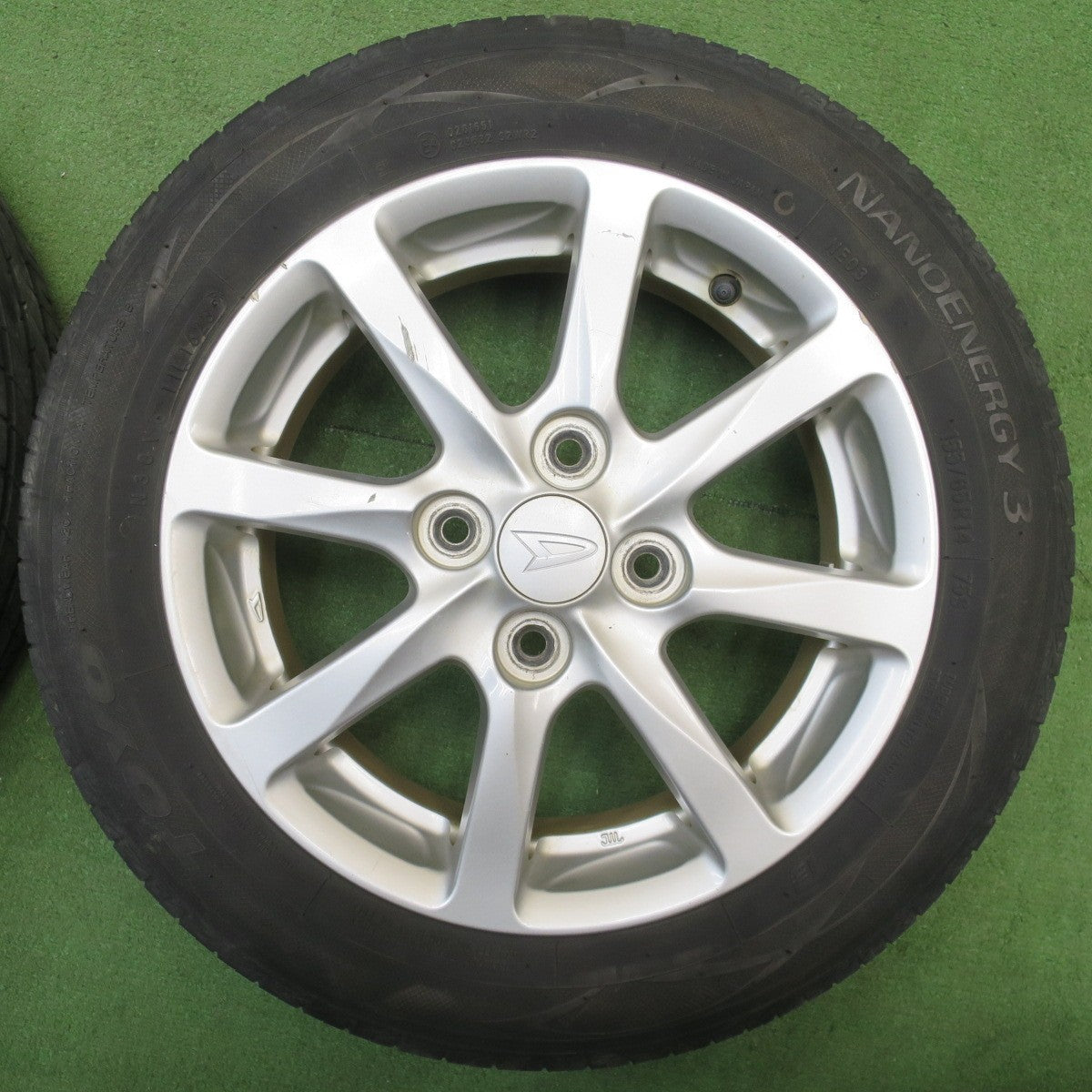4本価格！23年★ダイハツ ムーヴ タント 等 純正 155/65R14 トーヨー ナノエナジー3 14インチ PCD100/4H★6032601NJノ
