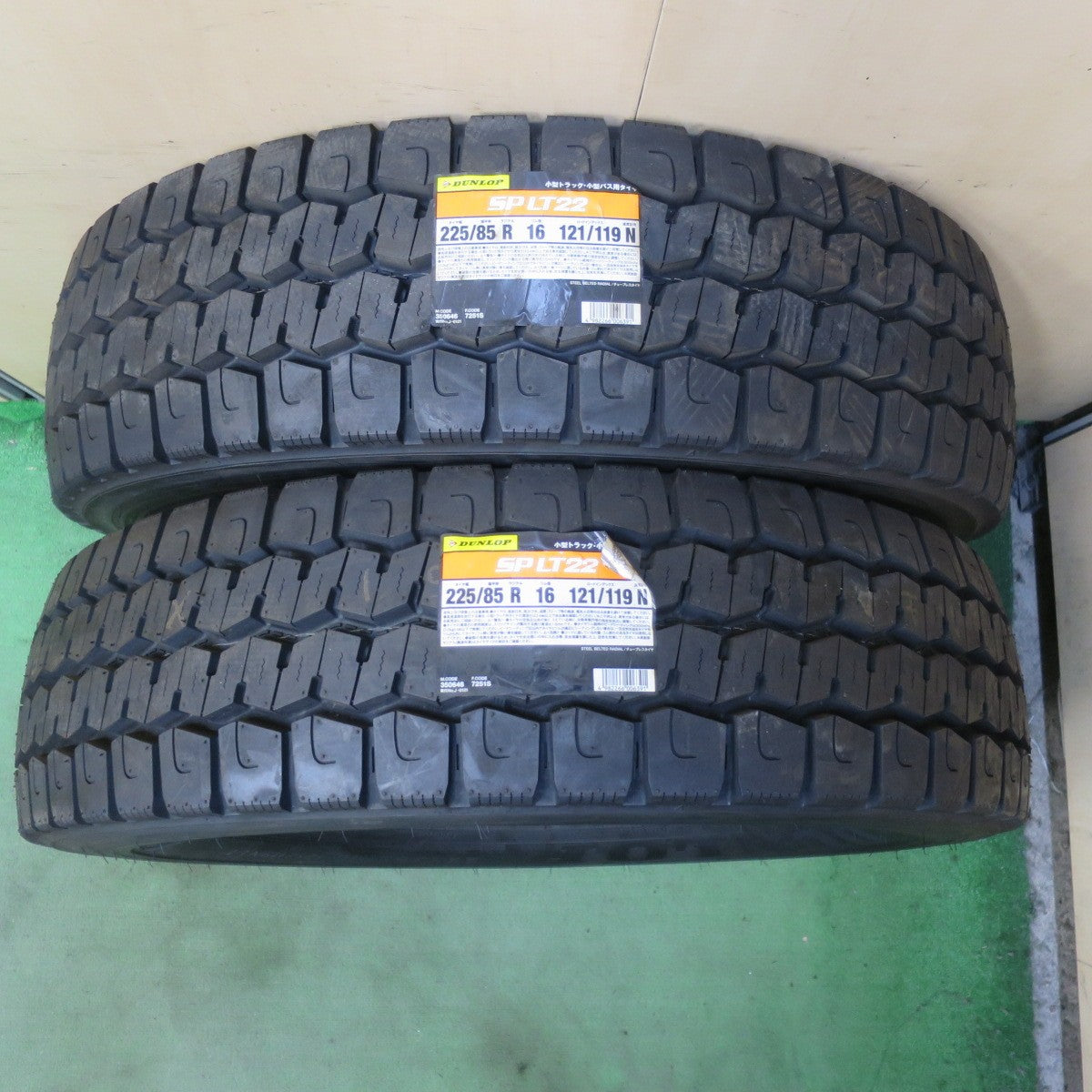 未使用！22年！2本★トラック バス タイヤ 225/85R16 121/119N ダンロップ SP LT22 オールシーズン 16インチ★6072901イスタ