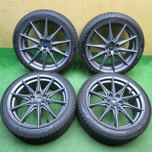 バリ溝！24年！キレイ！9.5分★スバル BRZ トヨタ 86 純正 215/40R18 スタッドレス ブリヂストン ブリザック VRX3 18インチ PCD100/5H★6011705HAス
