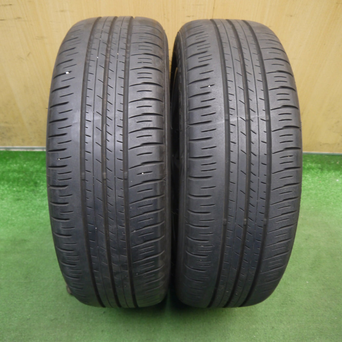 キレイ！2本◎トヨタ NHP10 アクア S スタイルブラック 純正 スチール 185/60R15 ダンロップ エナセーブ EC300+ PCD100/4H◎6091402Hノ