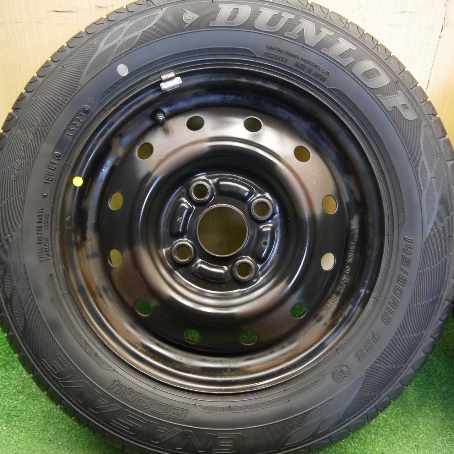 4本価格！23年★145/80R13 ダンロップ エナセーブ EC204 スチール ホイール 13インチ PCD100/4H★6051102Hノ