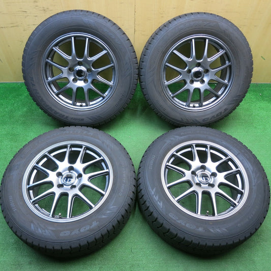 バリ溝！23年！キレイ！9.5分★スタッドレス 225/65R17 トーヨー ウインター トランパス TX ZACK JP-205 MONZA 17インチ PCD114.3/5H★5041803TNス