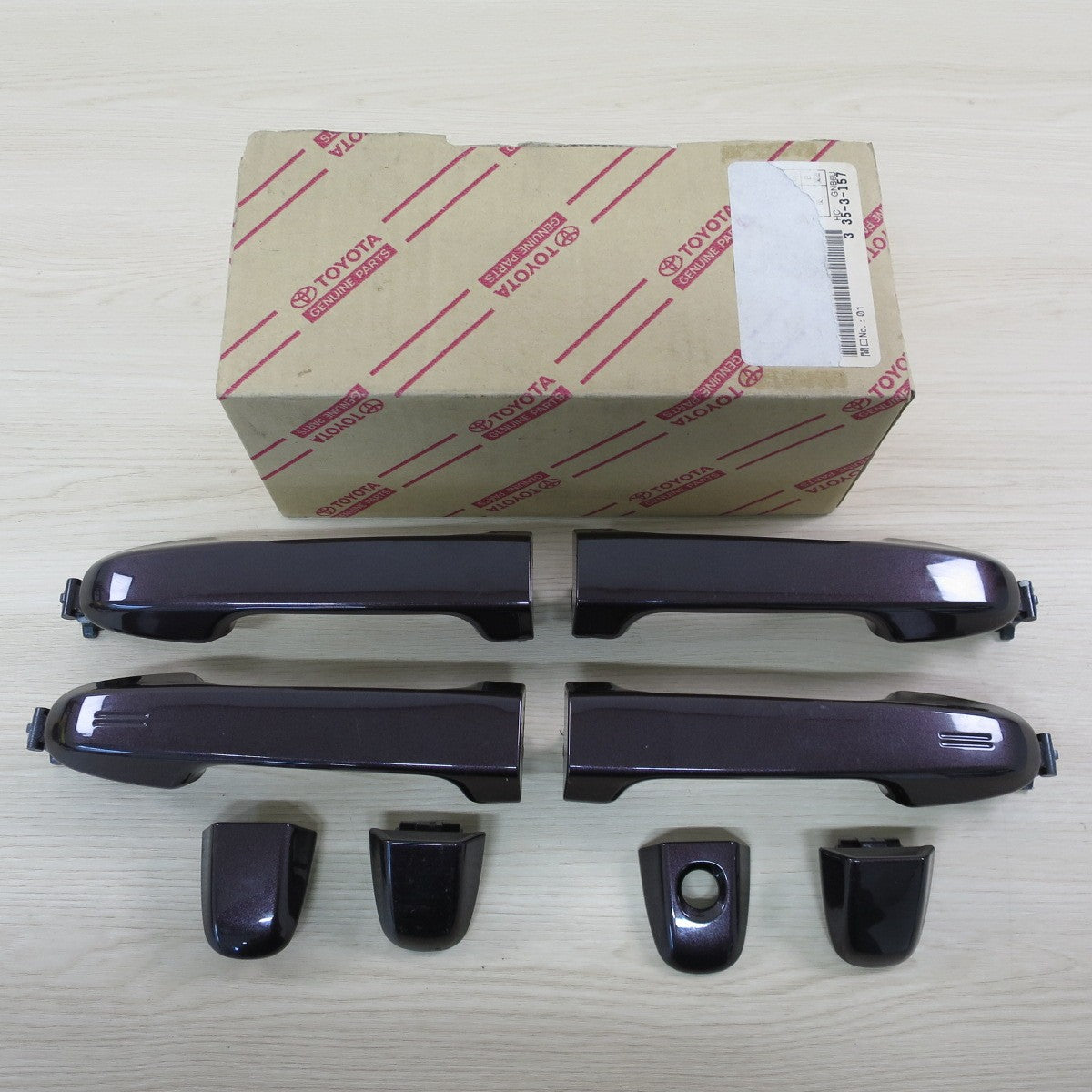 前後 左右 セット♪トヨタ アクア ヴィッツ 純正 ドア アウター ハンドル 型式 不明 1B03 8DJO J2144329 TOYOTA ドアノブ 外装 サイド カー パーツ♪ [送料無料]