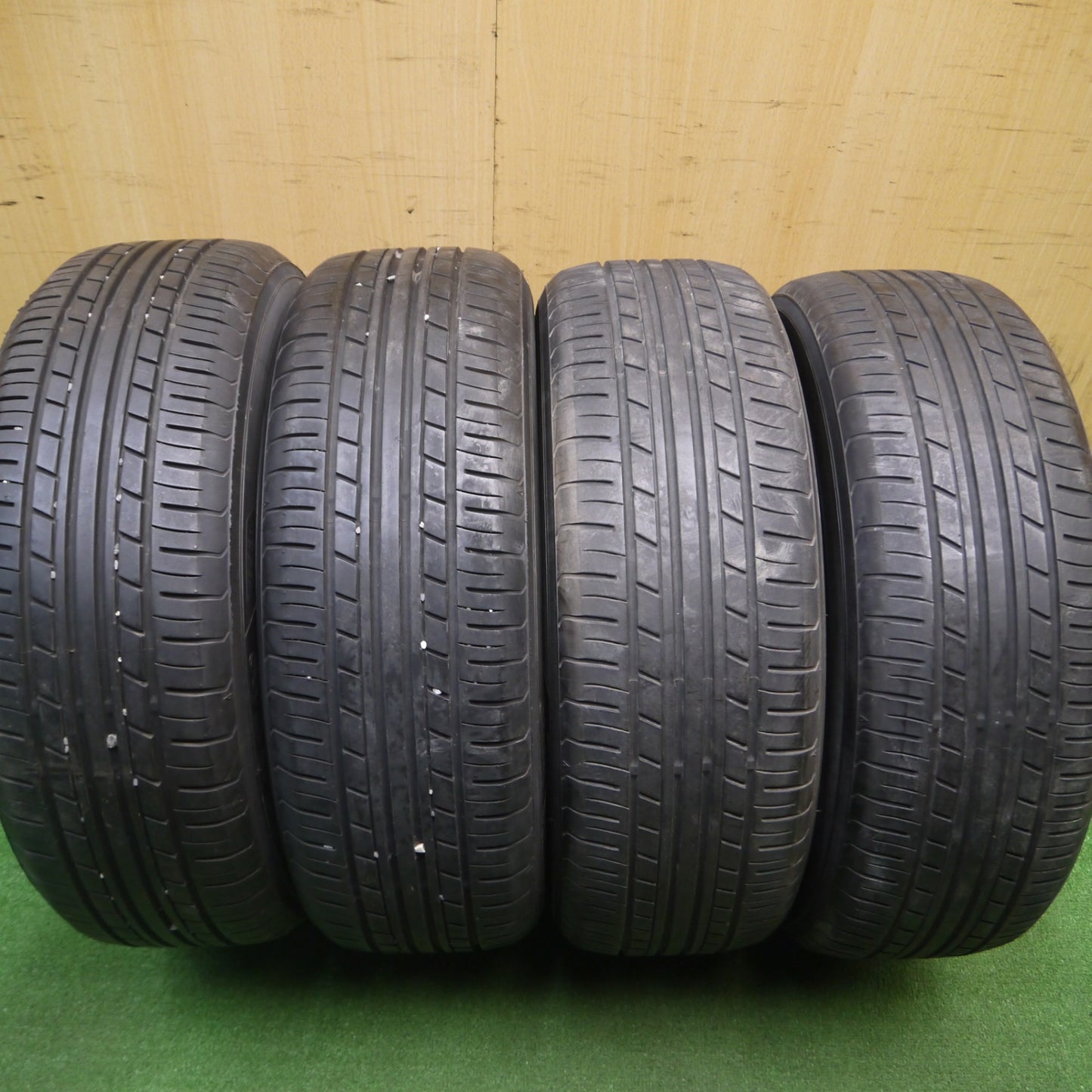 [送料無料] バリ溝！8.5分★SSR GTV01 185/55R16 ヨコハマ エコス ES31 16インチ PCD100/4H★4121805Hノ