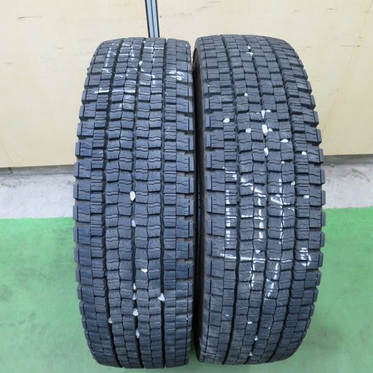 バリ溝！23年！9分！2本◎トラック タイヤ 225/80R17.5 123/122L スタッドレス ダンロップ デクテス SP001 DECTES 17.5インチ◎6100604NGスタ