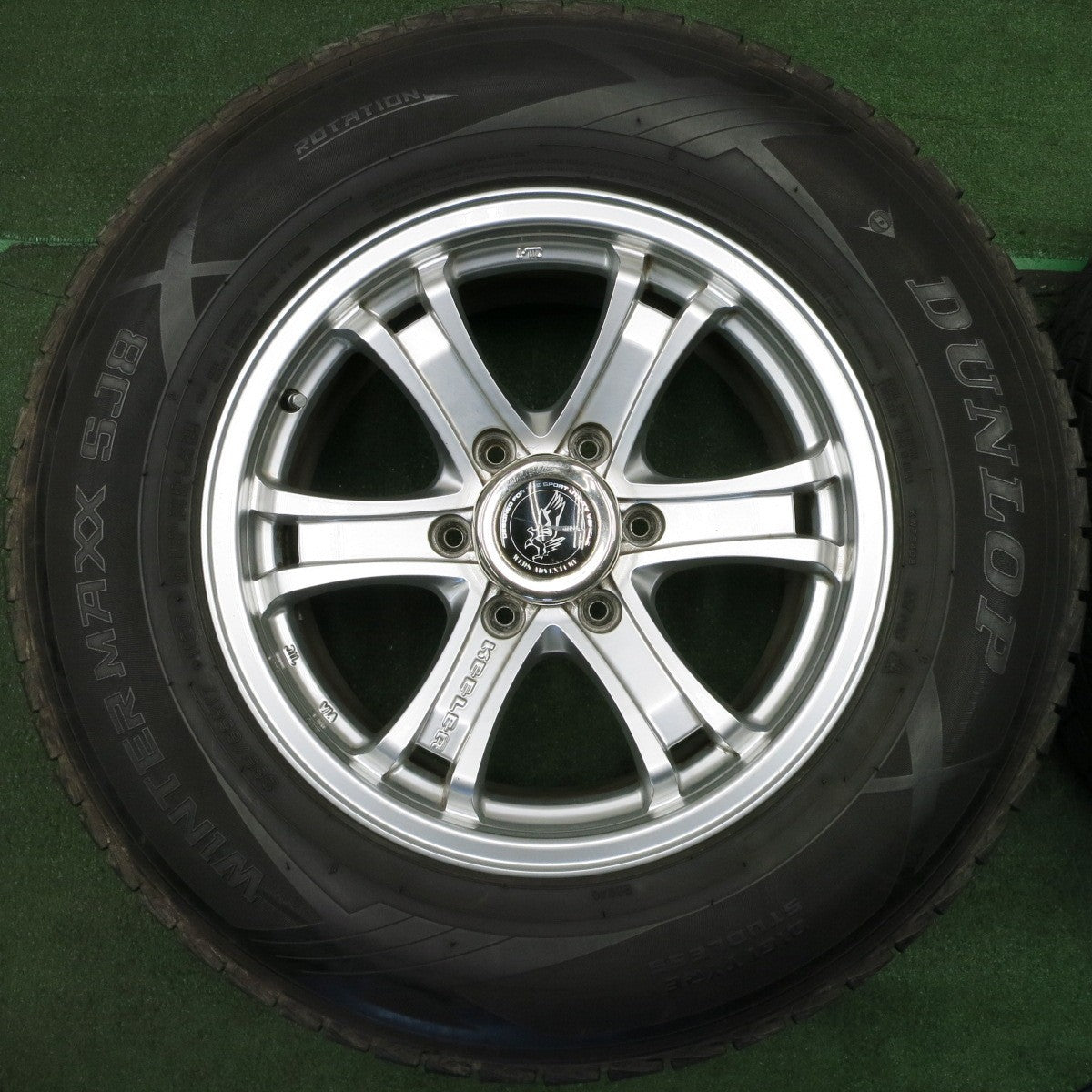 *送料無料* バリ溝！キレイ！9.5分★スタッドレス KEELER 265/65R17 ダンロップ ウインターマックス SJ8 キーラー PCD139.7/6H★4031803NJス