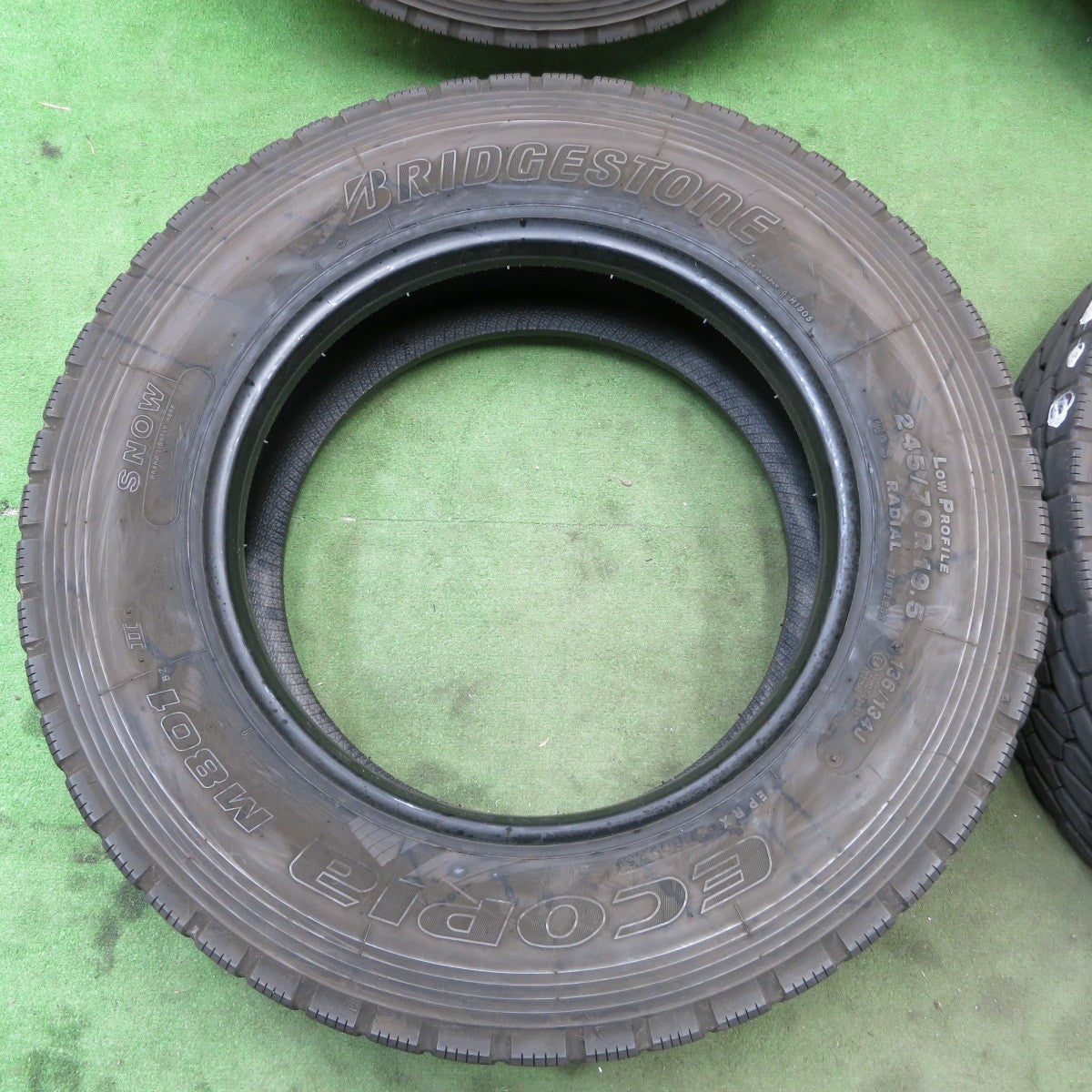 4本価格！25年★トラック タイヤ 245/70R19.5 136/134J ブリヂストン エコピア M801Ⅱ ミックス オールシーズン 19.5インチ★5122904ナスタ