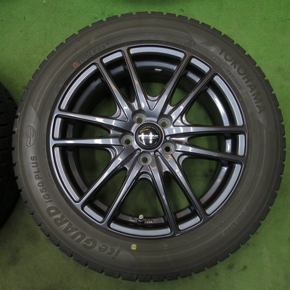 バリ溝！9分★86 BRZ 等 205/55R16 スタッドレス ヨコハマ アイスガード iG50 プラス WAREN ヴァーレン 16インチ PCD100/5H★6051102NGス
