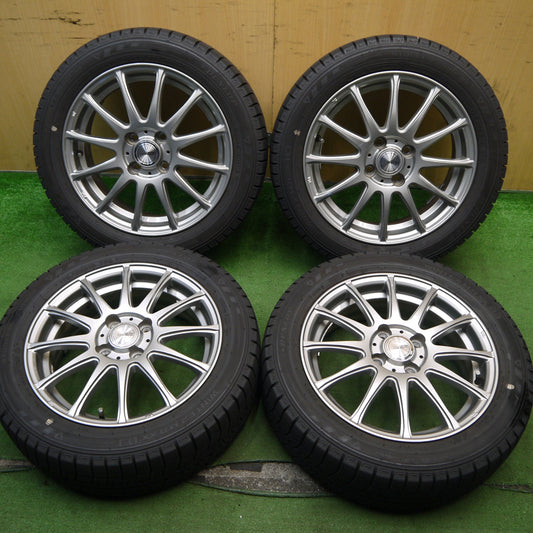 バリ溝！22年！キレイ！9.5分★スタッドレス 175/55R15 ダンロップ ウインターマックス 03 ravrion LUMIERE ラブリオン 15インチ PCD100/4H★5062506Hス