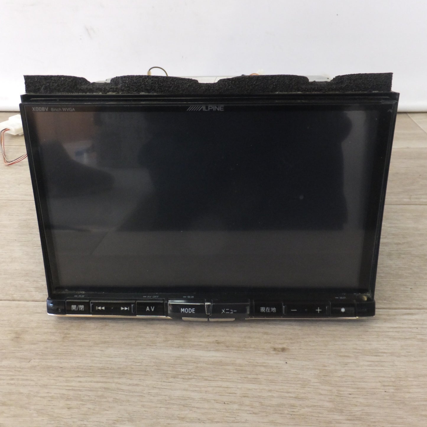 [送料無料] 現状品★アルパイン ALPINE 8型スーパークリアLED液晶WVGAナビゲーション X008V　地図SDなし　トヨタ ノア 専用(32)★