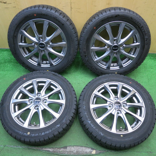 バリ溝！23年！キレイ！ほぼ10分★スタッドレス 155/65R14 オートバックス ノーストレック N5 Exceeder エクシーダー 14インチ PCD100/4H★5052402HAス
