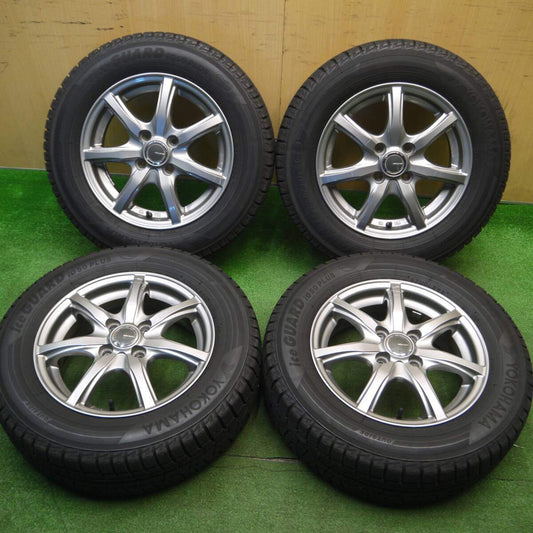 バリ溝！キレイ！9.5分★スタッドレス 175/70R14 ヨコハマ アイスガード iG50 プラス MiLLOUS ミルアス 14インチ PCD100/4H★5011706Hス