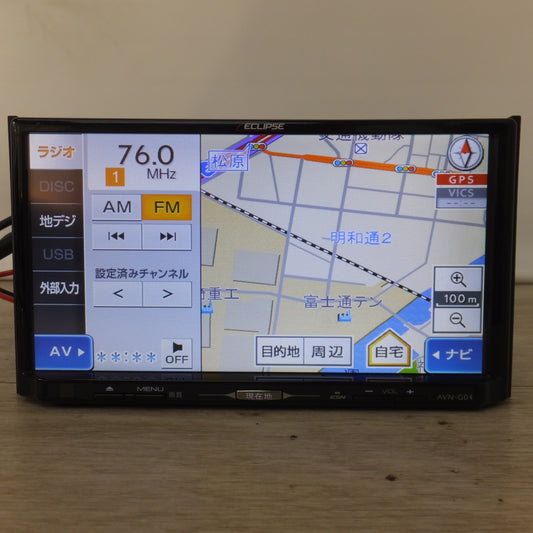 [送料無料] ★富士通テン イクリプス ECLIPSE メモリーナビゲーション AVN-G04[51]★
