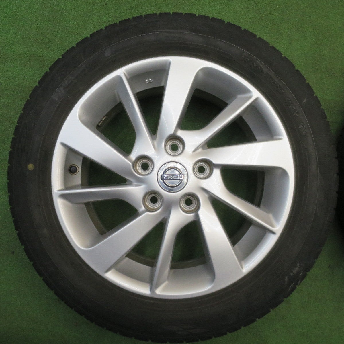 バリ溝！23年！9.5分★日産 TB17 シルフィ 純正 ENKEI 195/60R16 ダンロップ エナセーブ EC204 エンケイ 16インチ PCD114.3/5H★6032205NJノ