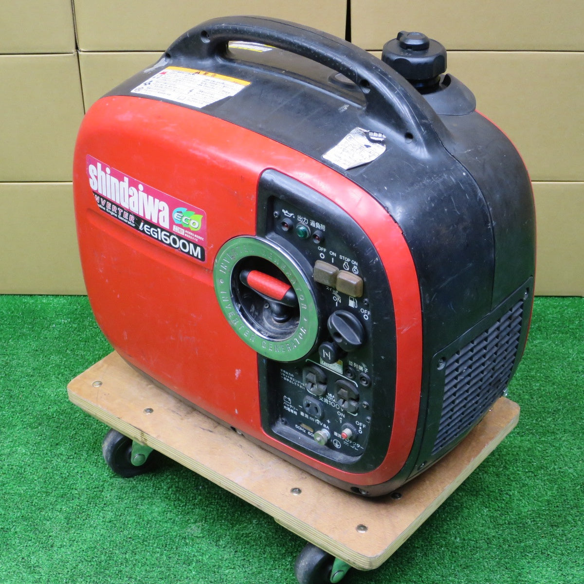 [送料無料] ◆新ダイワ インバータ 発電機 iEG1600M-Y ガソリン エンジン 1.6kVA やまびこ shindaiwa ジャンク◆