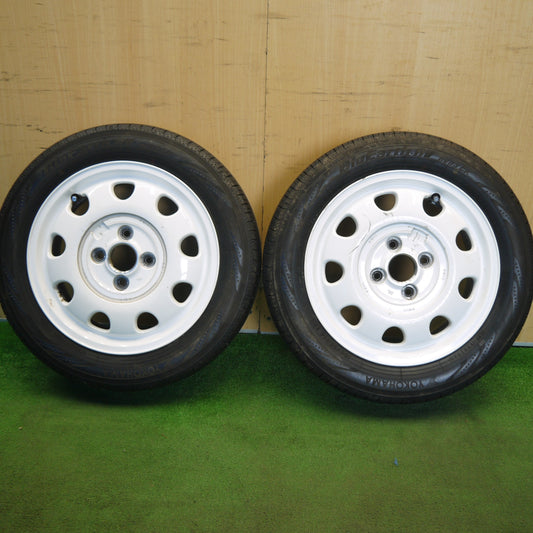 バリ溝！25年！ほぼ10分！2本★スズキ アルト ラパン ショコラ 純正 155/65R14 ヨコハマ BluEarth-RV RV03 CK ブルーアース 14インチ PCD100/4H★6042201Hノ
