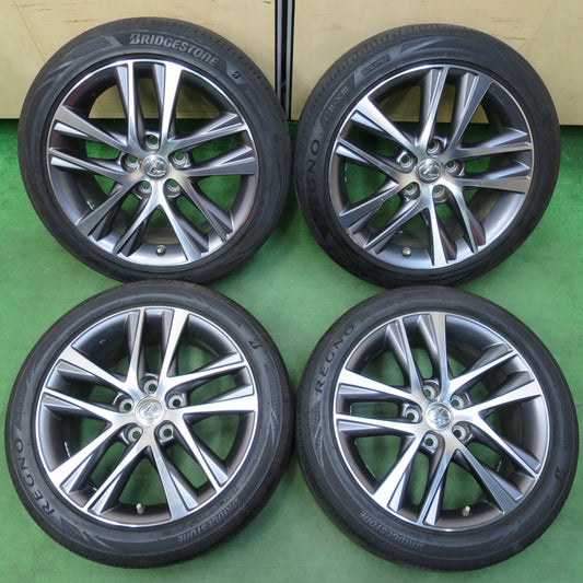 [送料無料] センサー付！バリ溝！24年！9.5分★レクサス IS バージョンL 純正 225/45R17 ブリヂストン レグノ GR-X3 GR-X2 17インチ PCD114.3/5H★5011607イノ