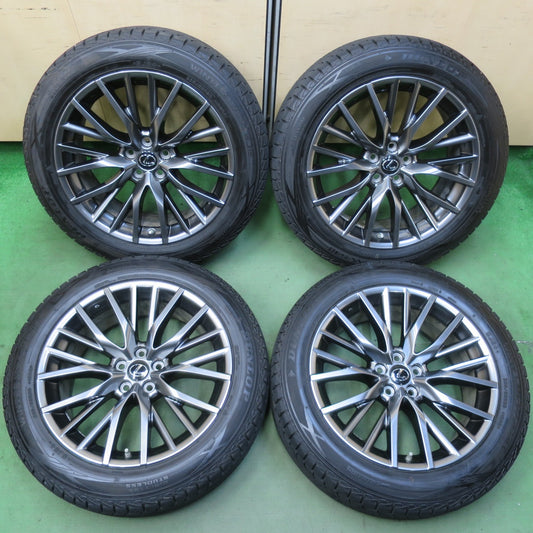 センサー付！バリ溝！21年！キレイ！9.5分★レクサス RX Fスポーツ 純正 235/55R20 スタッドレス ダンロップ ウインターマックス SJ8 SJ8+ 20インチ PCD114.3/5H★5120206イス