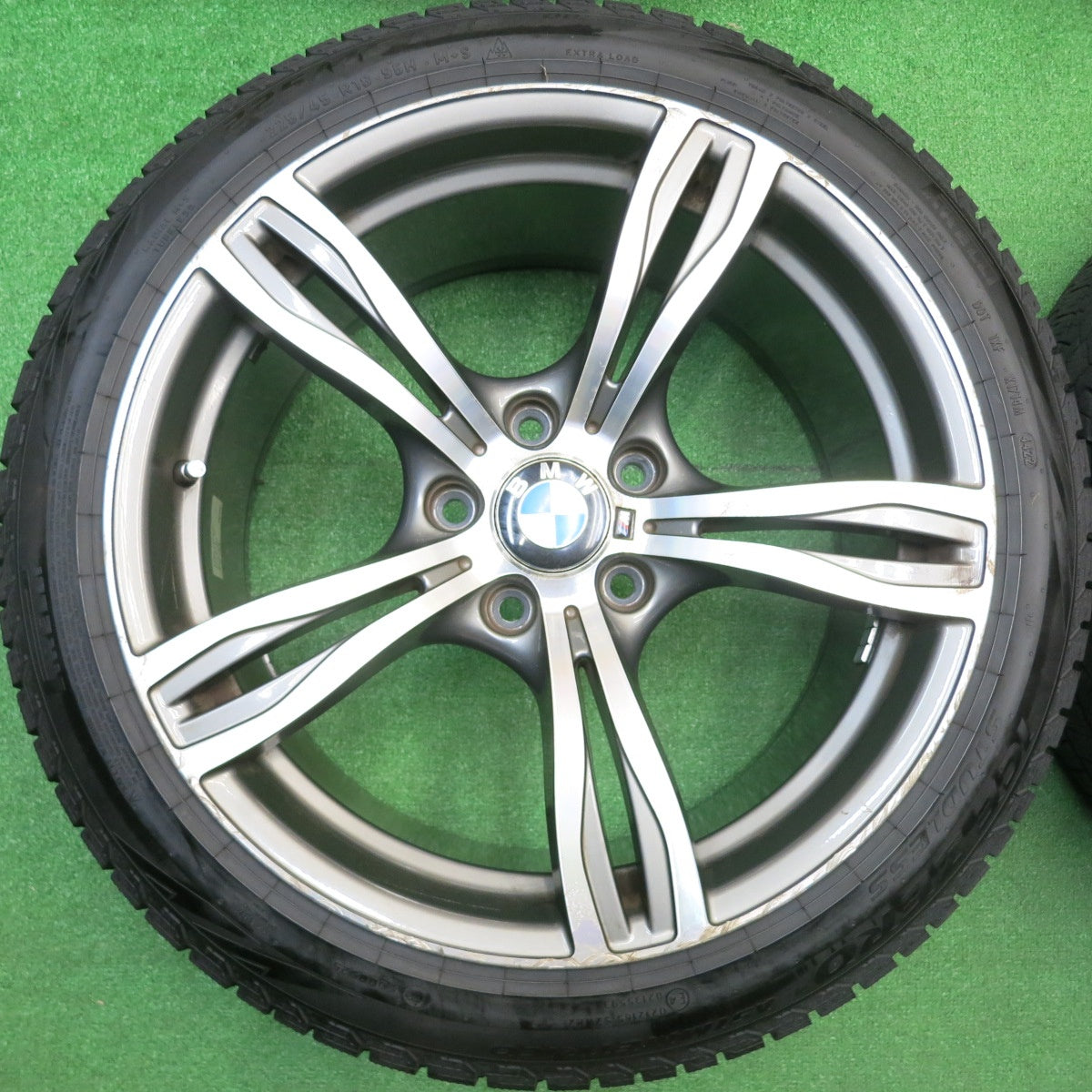 バリ溝！22年！9分★BMW Mスポーツ タイプ 225/45R18 255/40R18 スタッドレス ピレリ アイスゼロ アシンメトリコ 社外 アルミ 18インチ PCD120/5H★5111312HAス