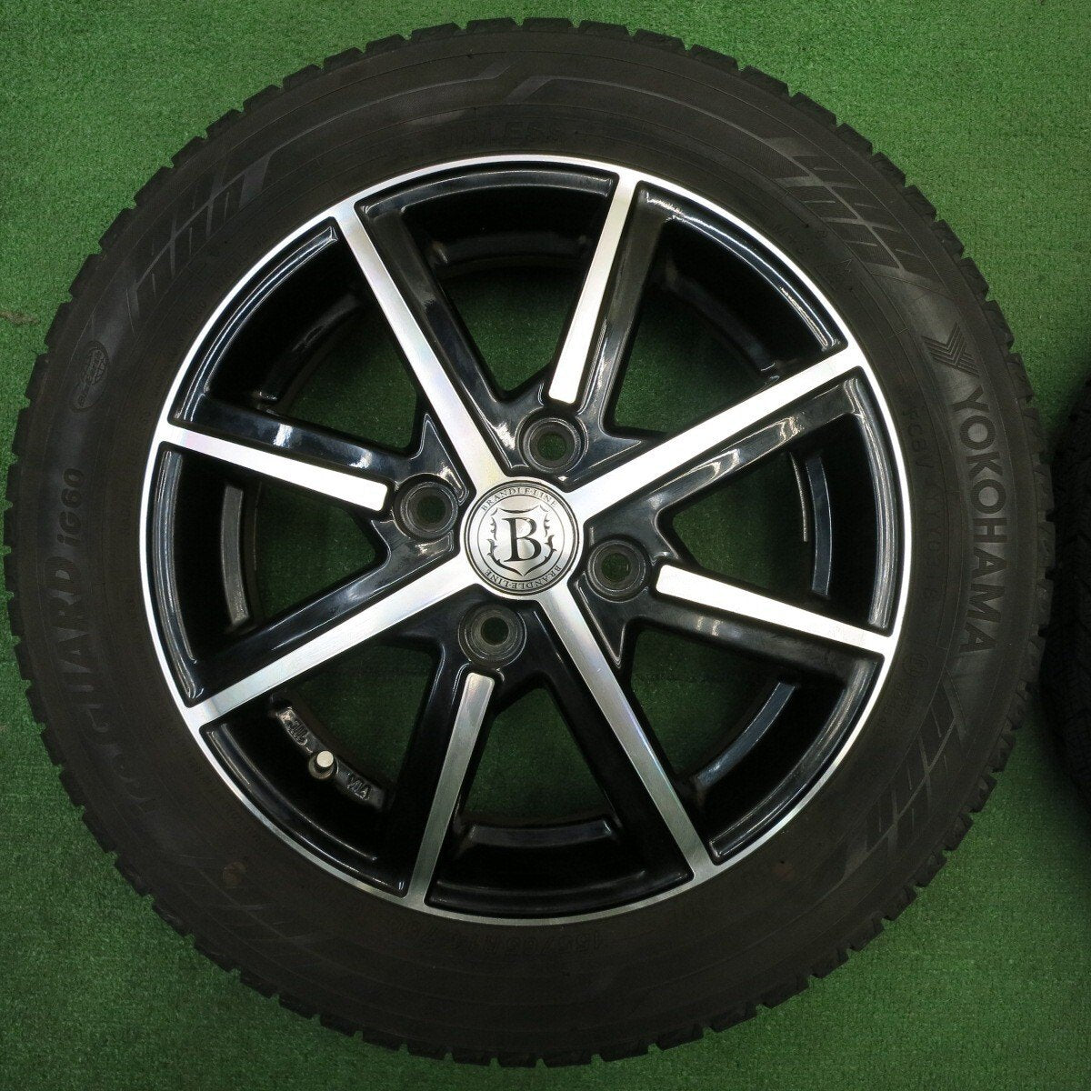 バリ溝！8.5分★スタッドレス 155/65R14 ヨコハマ アイスガード iG60 BRANDLE-LINE ブランドルライン 14インチ PCD100/4H★5031602NJス