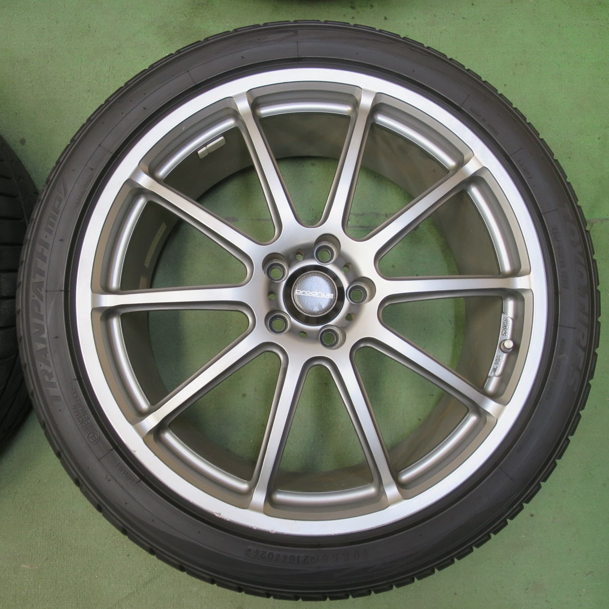 バリ溝！24年！9.5分◎プリウス 86 BRZ 等 Prodrive GC-010E 215/45R18 トーヨー トランパス MP7 プロドライブ 18インチ PCD100/5H◎6072802イノ