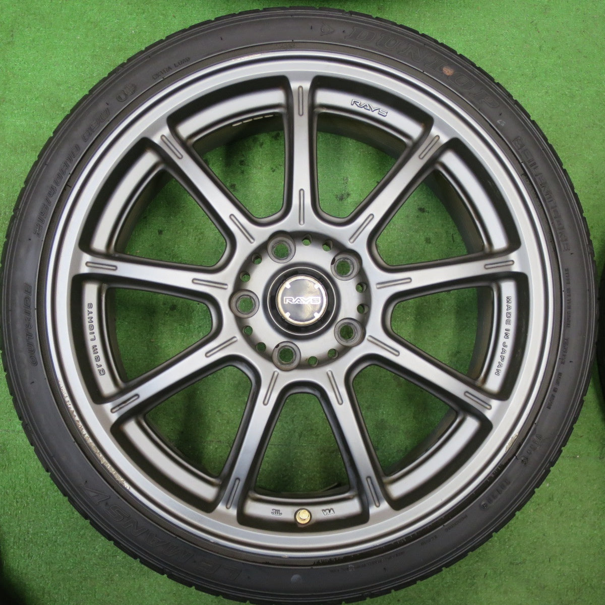4本価格★RAYS gram LIGHTS 57G 215/40R18 ダンロップ LE MANS V ルマン5 レイズ グラムライツ 18インチ PCD114.3/5H★5060504TTノ