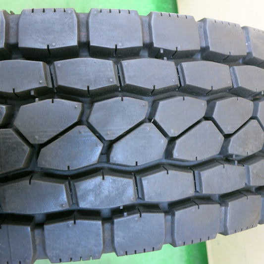 [送料無料] ほぼ未使用！22年★トラック タイヤ 225/80R17.5 123/122L ブリヂストン エコピア M801 Ⅱ ミックス オールシーズン 17.5インチ★5021002ナスタ