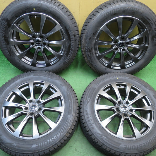 バリ溝！24年！キレイ！ほぼ10分★スタッドレス 235/60R18 ブリヂストン ブリザック DM-V3 Lefinada レフィナーダ 18インチ PCD114.3/5H★6050805NJス